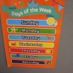 Wall Chart Days of the Week